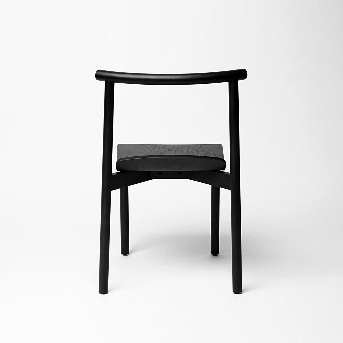 2020 red dot design concept award，Wox，chair，Stack，Pure white wax wood，Ergonomics，