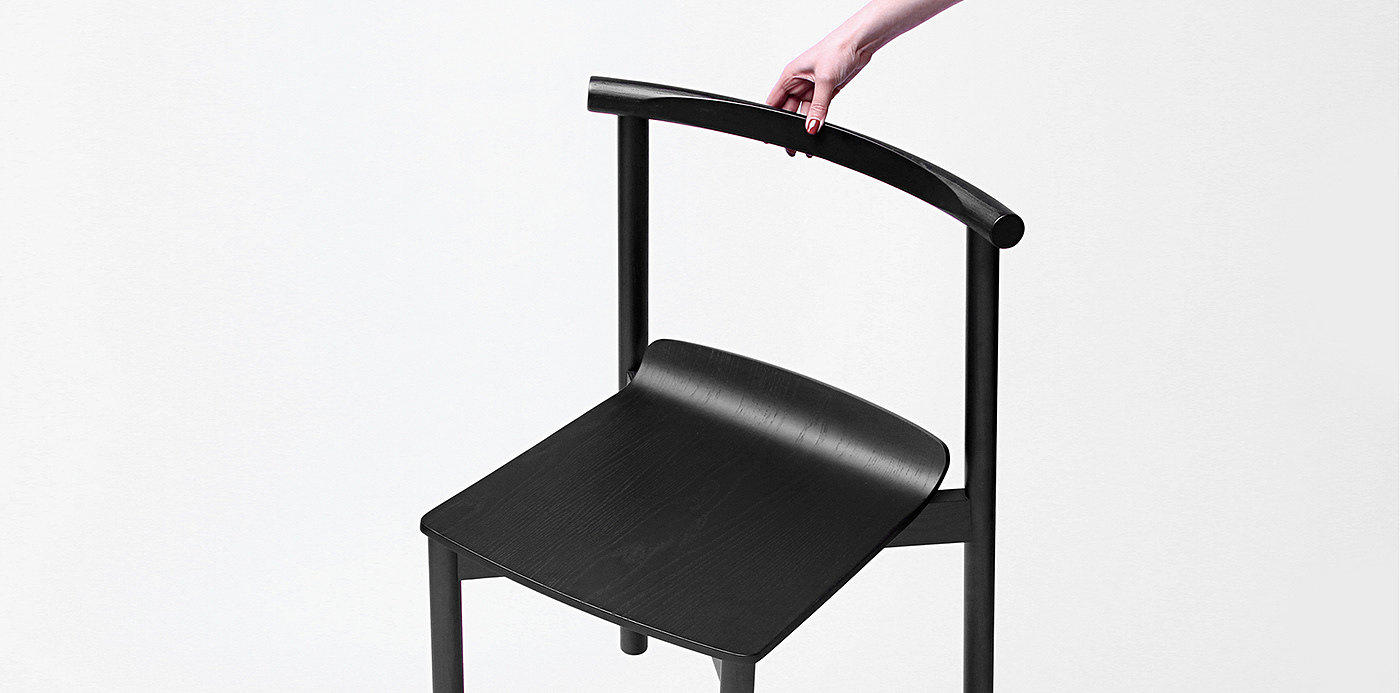 2020 red dot design concept award，Wox，chair，Stack，Pure white wax wood，Ergonomics，