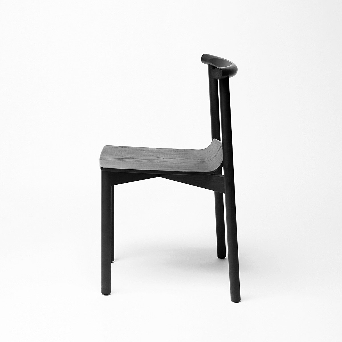 2020 red dot design concept award，Wox，chair，Stack，Pure white wax wood，Ergonomics，