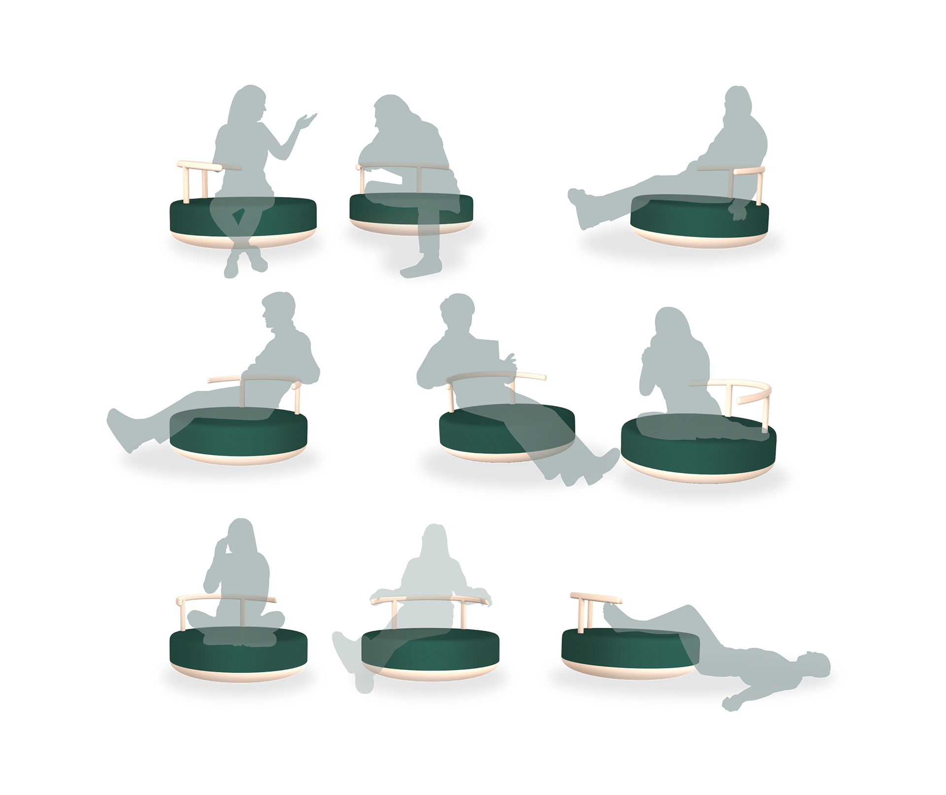 2020 red dot design concept award，Hei，chair，Round bottom，