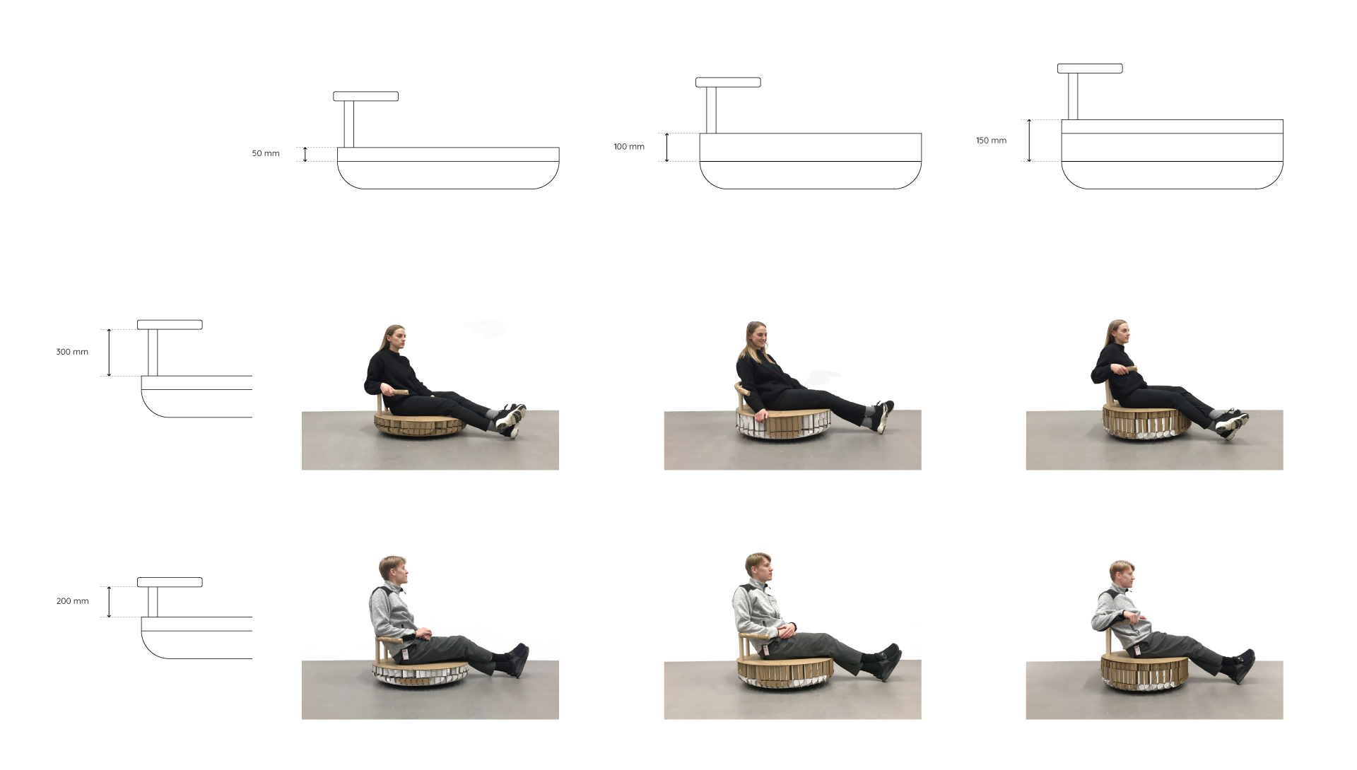 2020 red dot design concept award，Hei，chair，Round bottom，