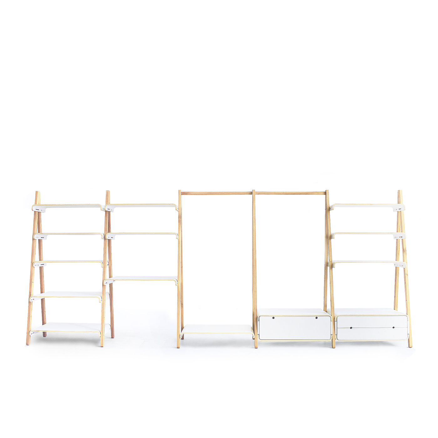 2020 red dot design concept award，U Shelf，U-shaped frame，wooden ，Plywood，