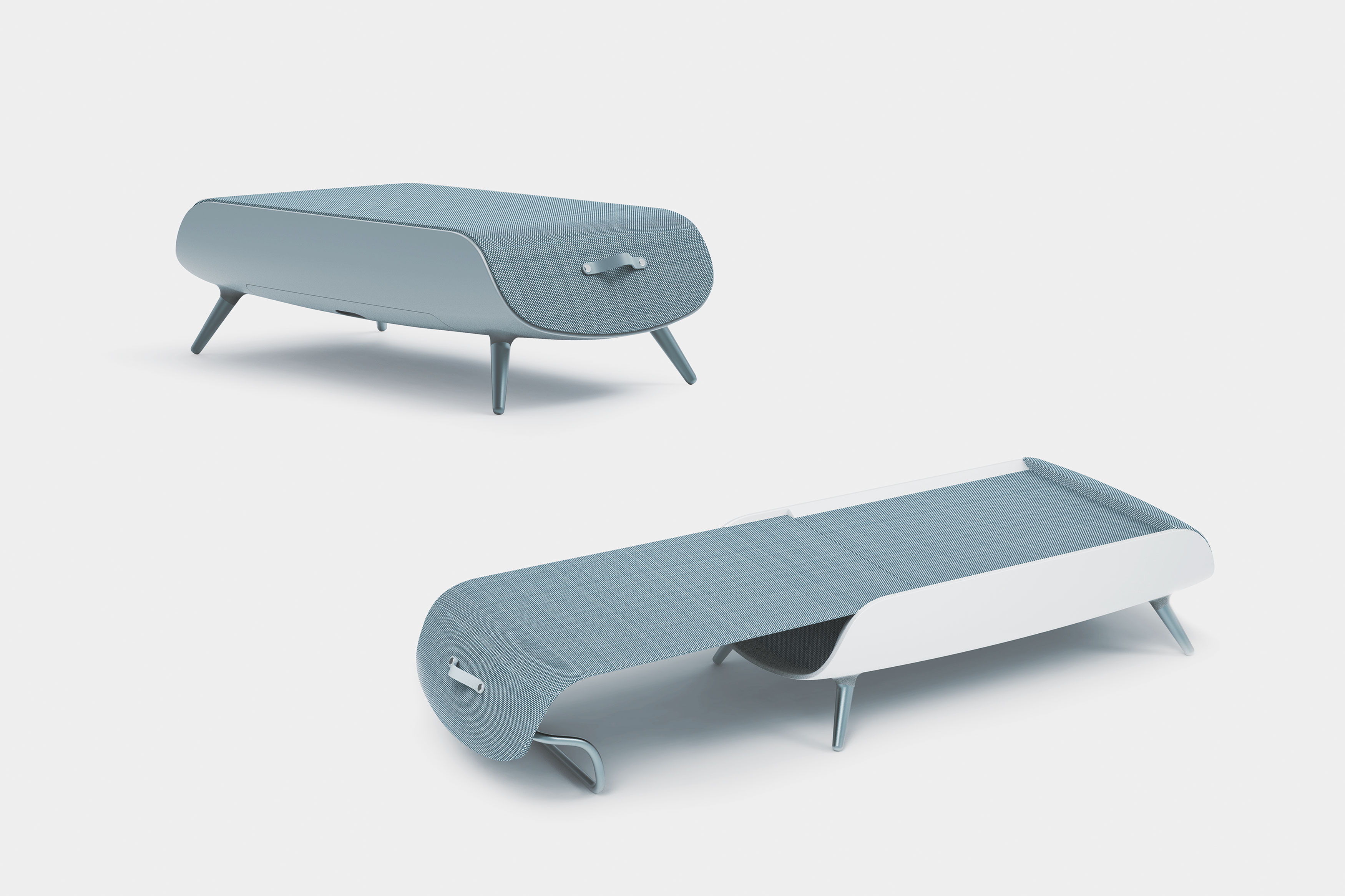 2020 red dot design concept award，Ergonomic Day Bed，Ergonomic bed，Spinal therapy，Ultrasonic therapy，