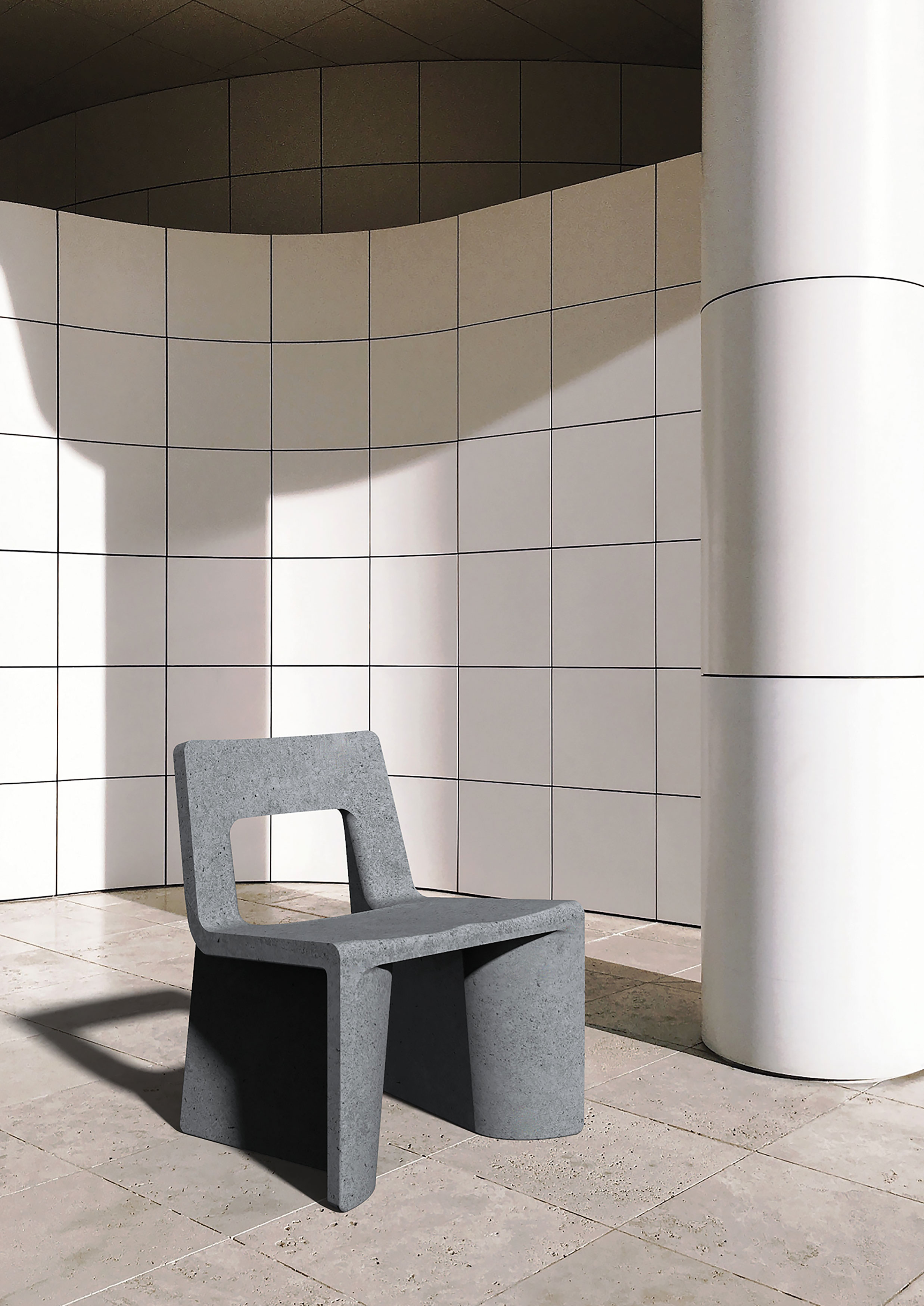 2020 red dot design concept award，Fly-Ash Chair，chair，