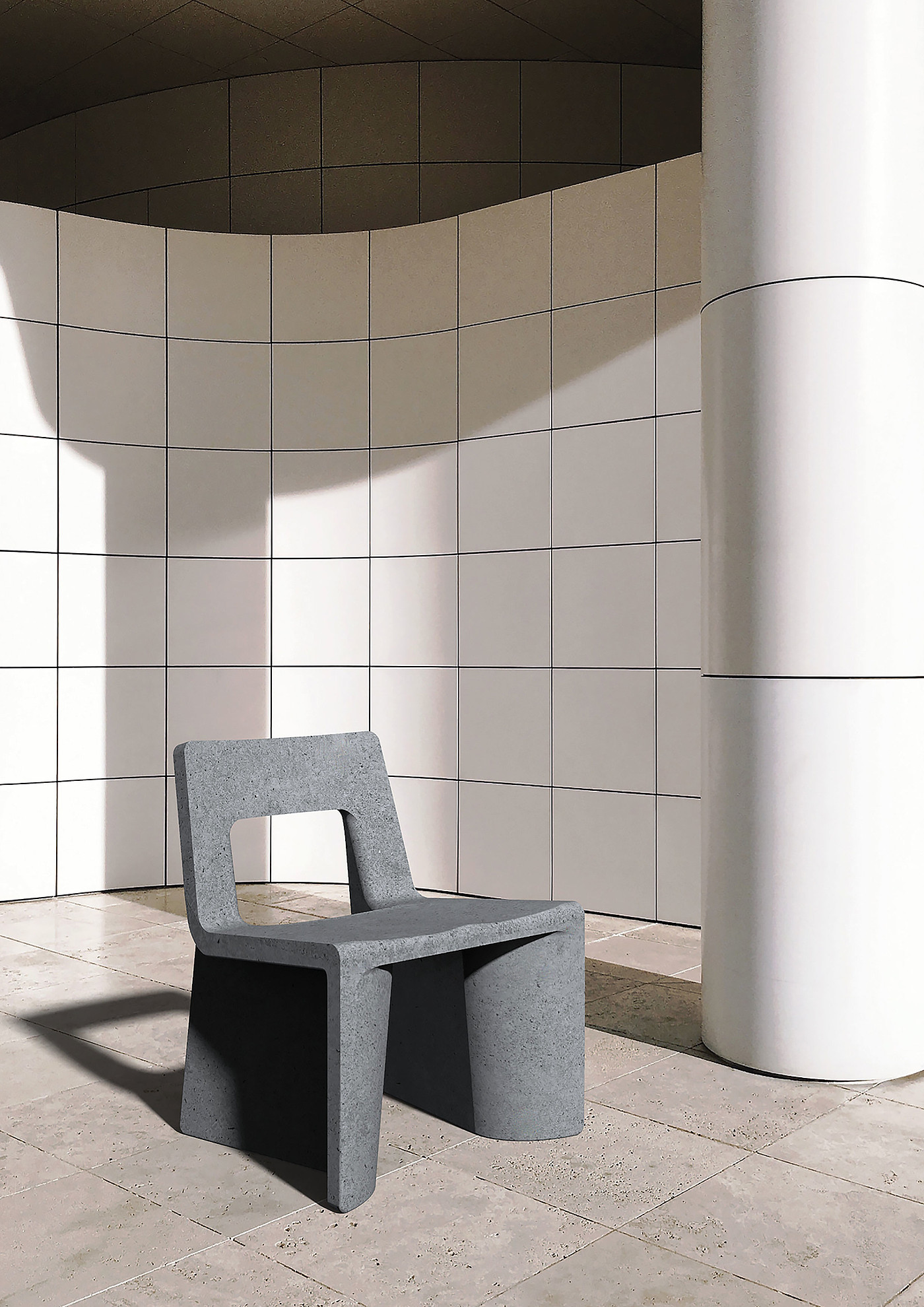 2020 red dot design concept award，Fly-Ash Chair，chair，