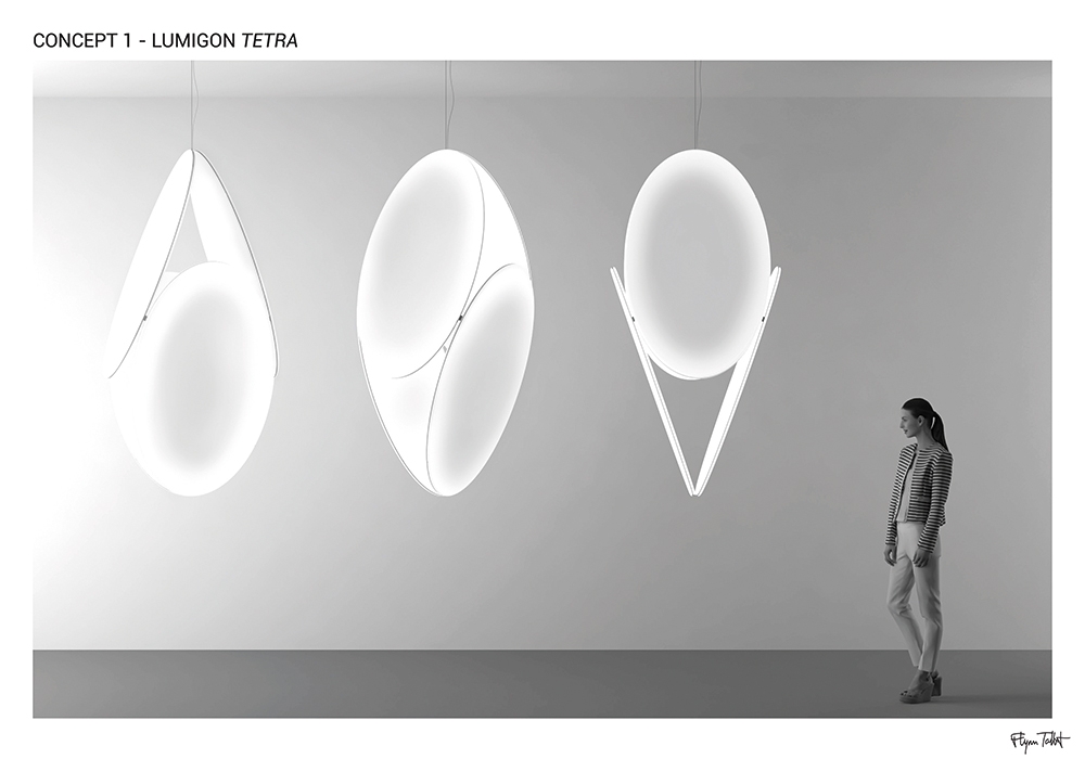 2020 red dot design concept award，Barrisol Lumigon，LED lamp，lighting，Lighting，Aluminium，Recyclable，