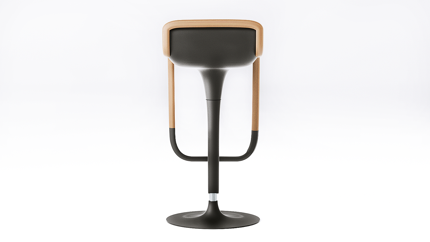 furniture design ，chair，Olle，The bar chair，