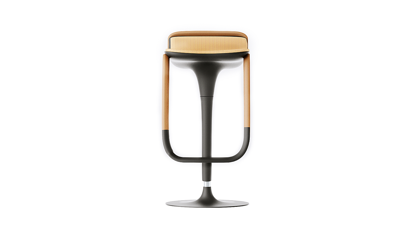 furniture design ，chair，Olle，The bar chair，