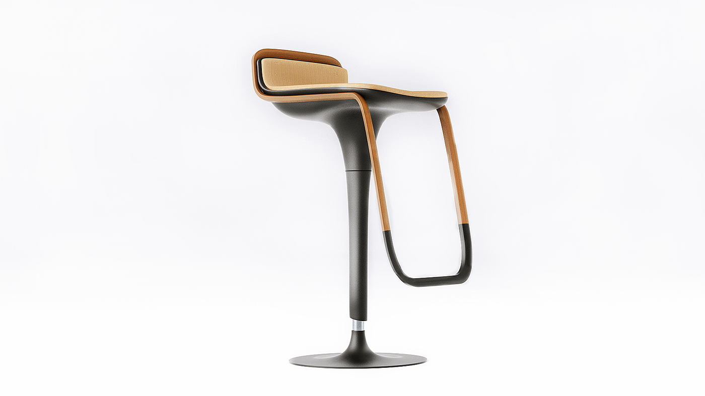 furniture design ，chair，Olle，The bar chair，