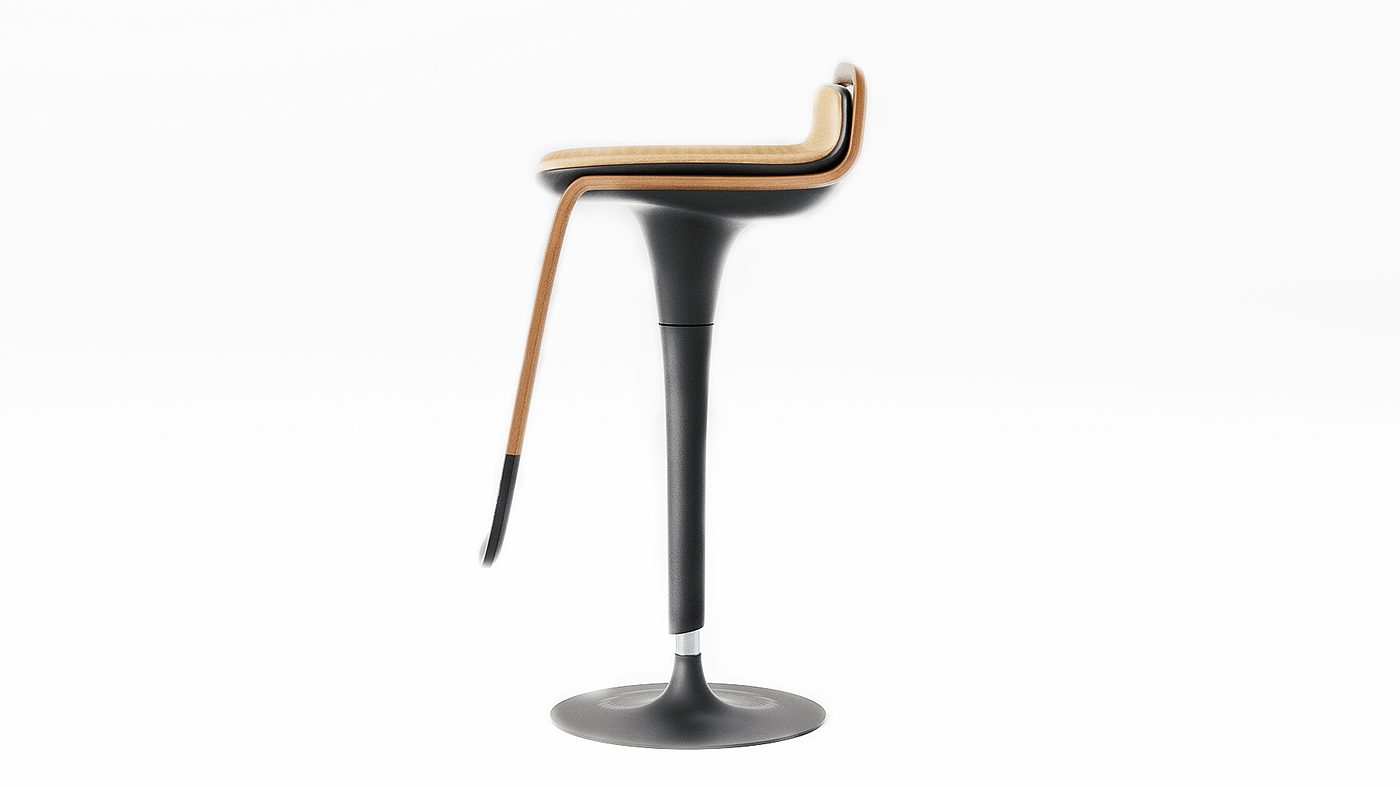 furniture design ，chair，Olle，The bar chair，