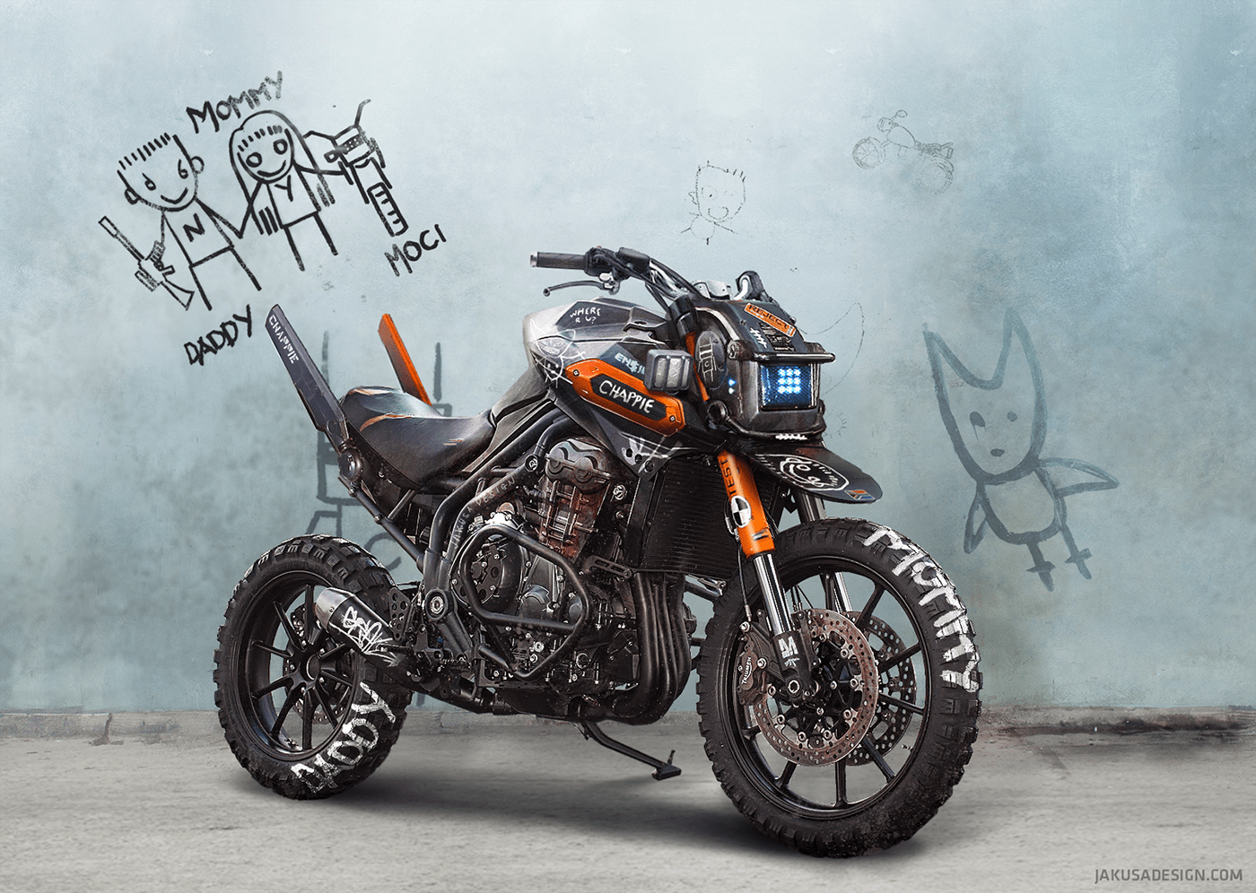 Chappie，locomotive，black，