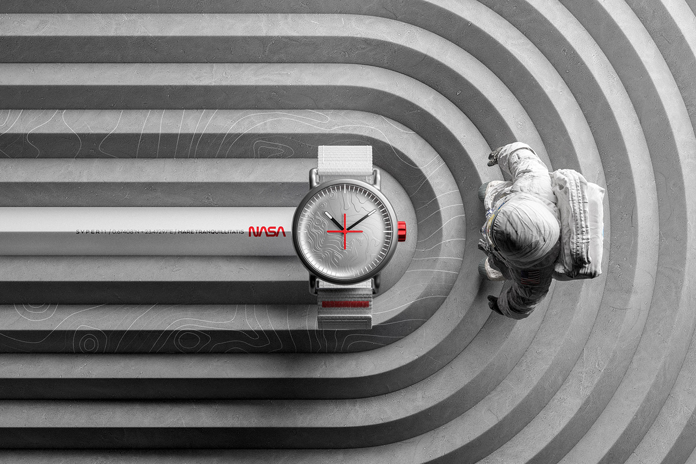 Wrist watch，details，NASA，Render，