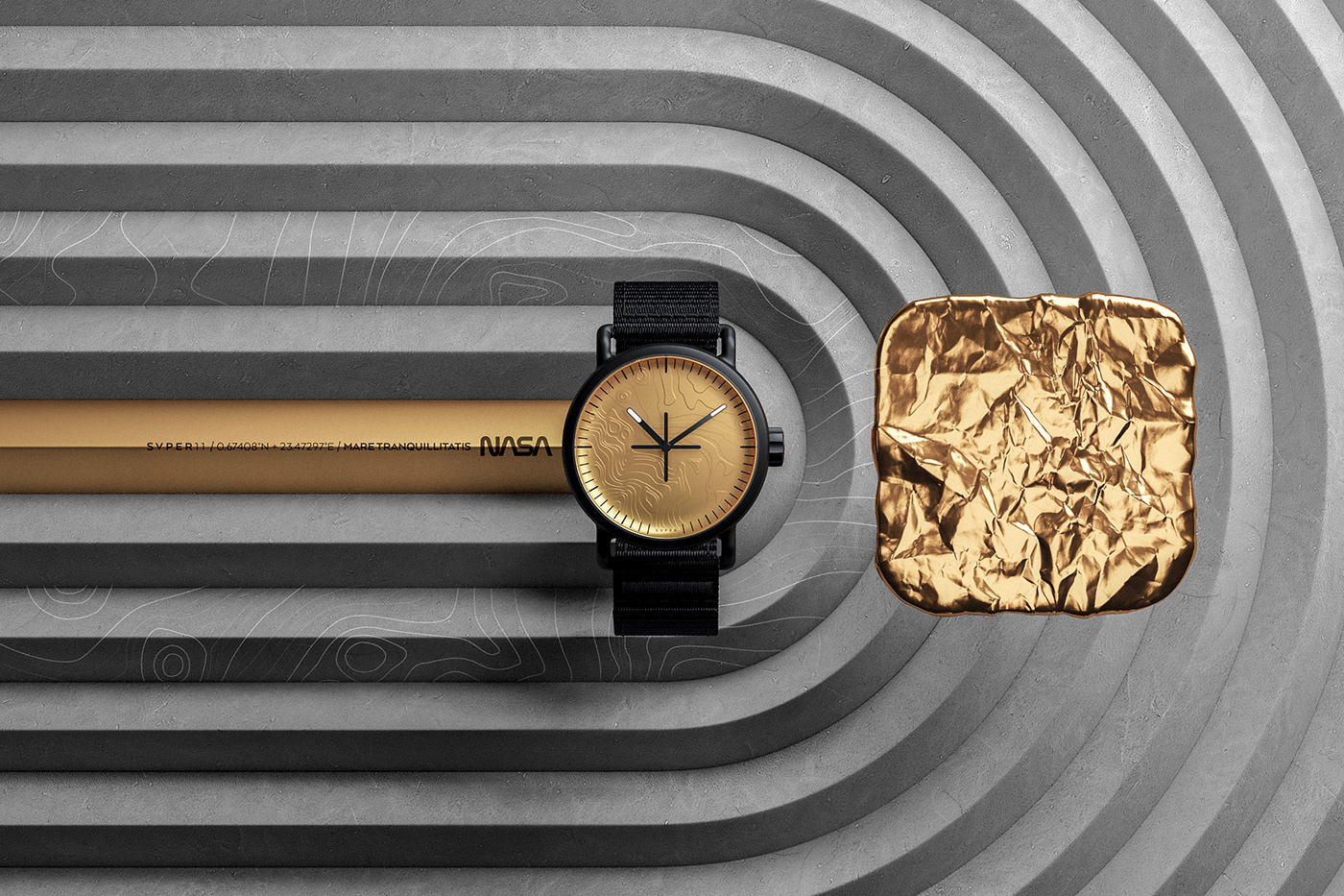 Wrist watch，details，NASA，Render，