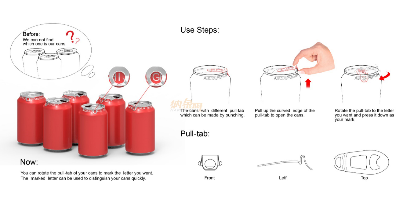 Cans，sign，letter，
