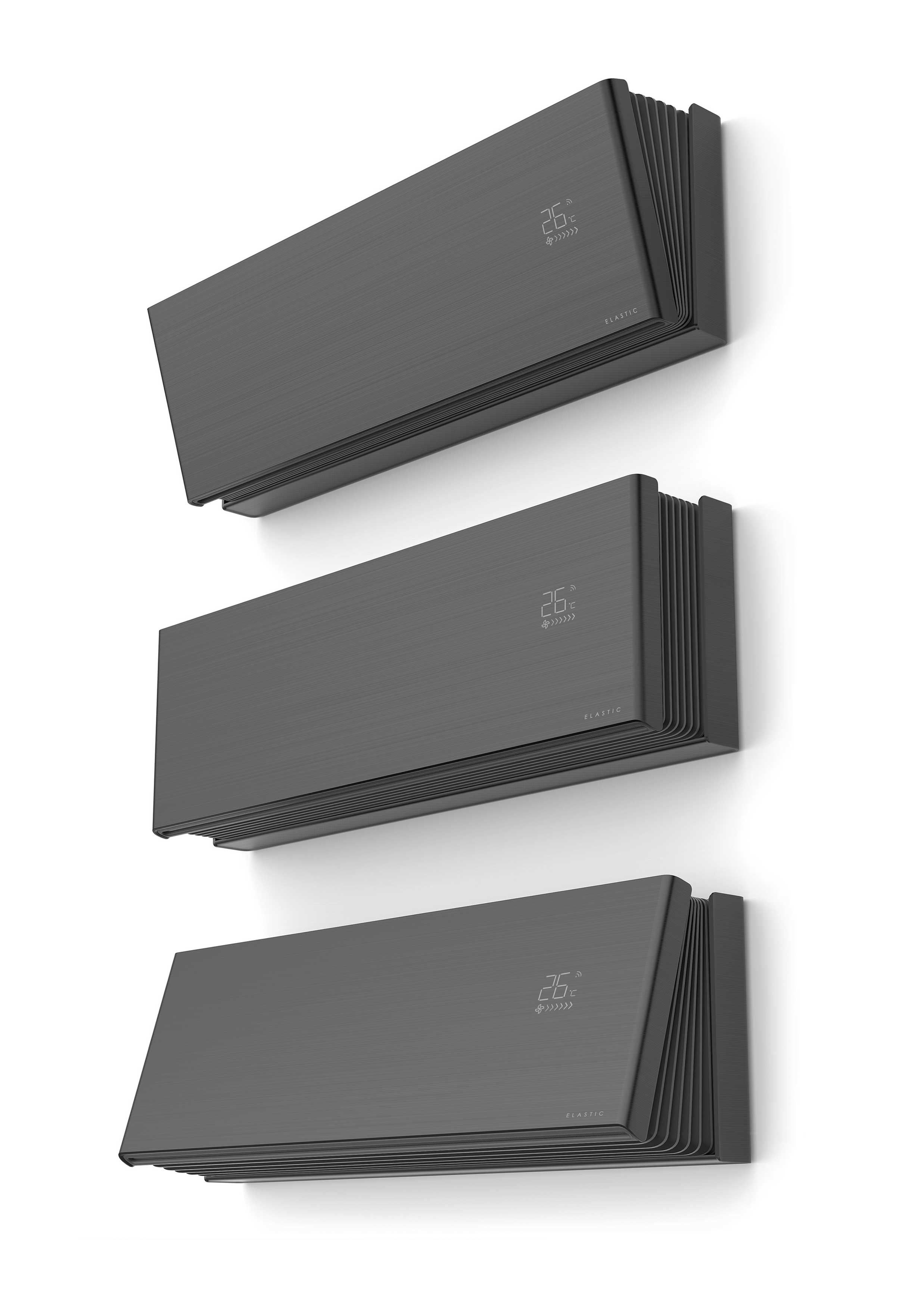 2020 red dot design concept award，air conditioner，ultrathin，black，