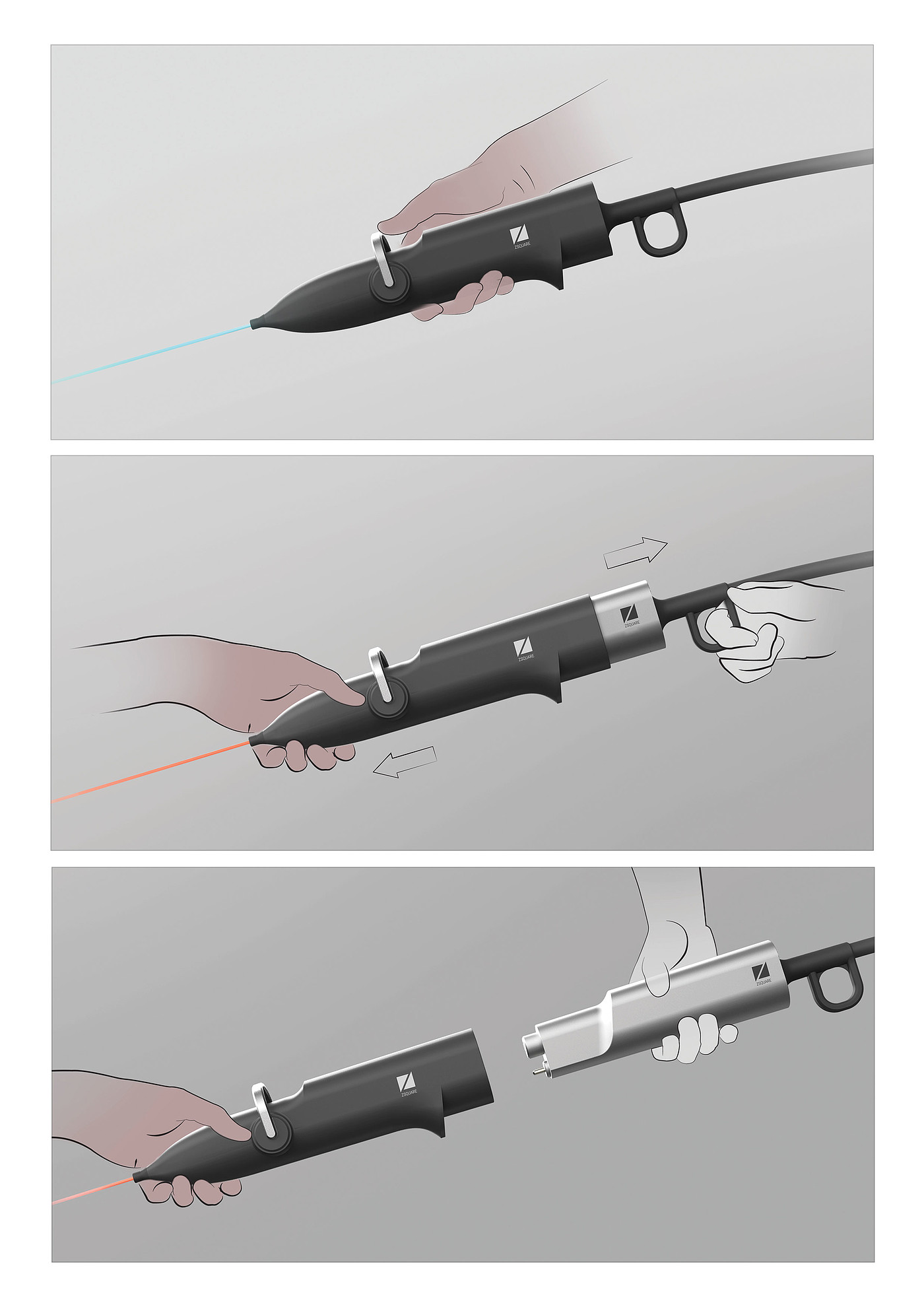 2020 red dot design concept award，Single-Use Endoscopy，Endoscope，disposable，Zsquare，High-Performance，