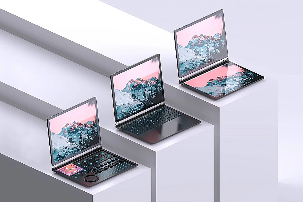 Notebook computer，Flat，multi-function，modularization，