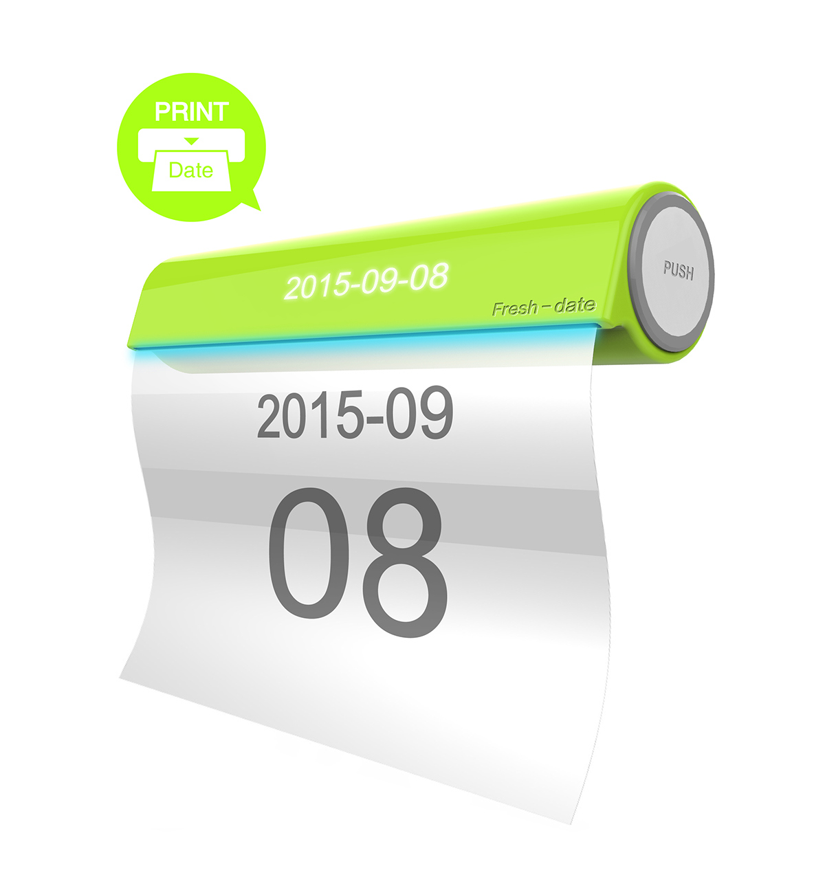 Fresh keeping film，date，Quality assurance，red dot，