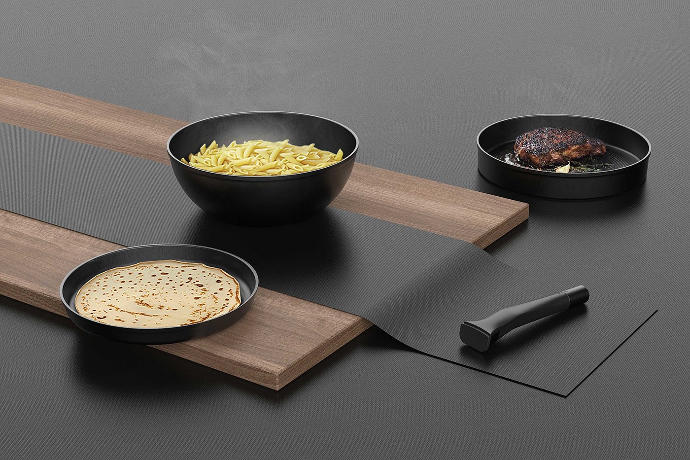 2020 red dot design concept award，The Cooking Totem，cooker，black，