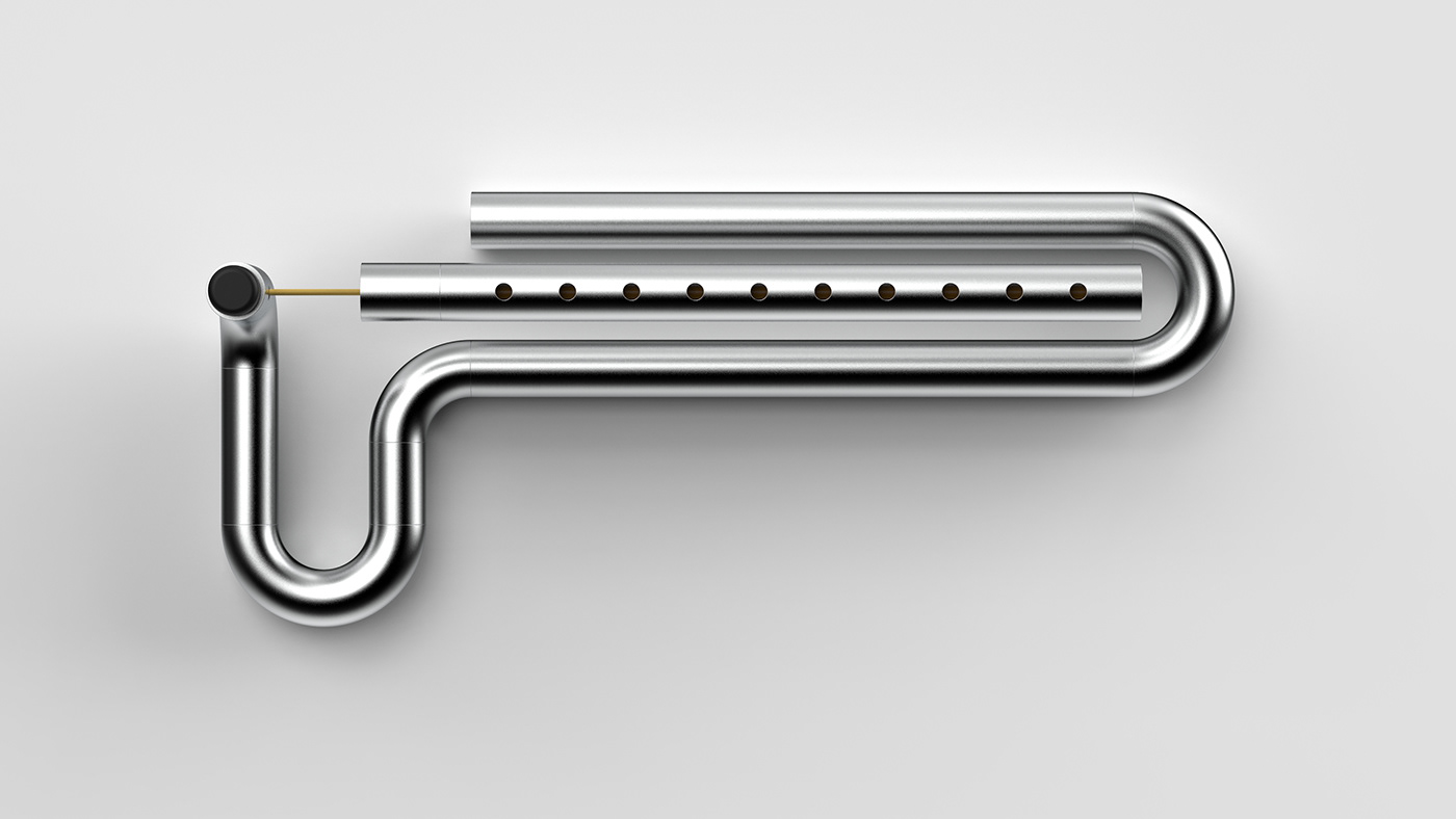 Incense burner，concept，aluminium，suspension，