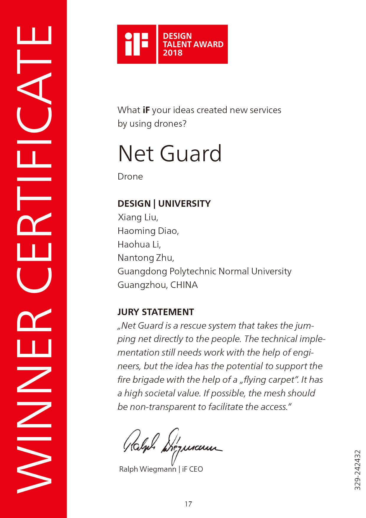 product design，UAV，Rescue equipment，Golden dot concept award，If Award，Golden dot award，