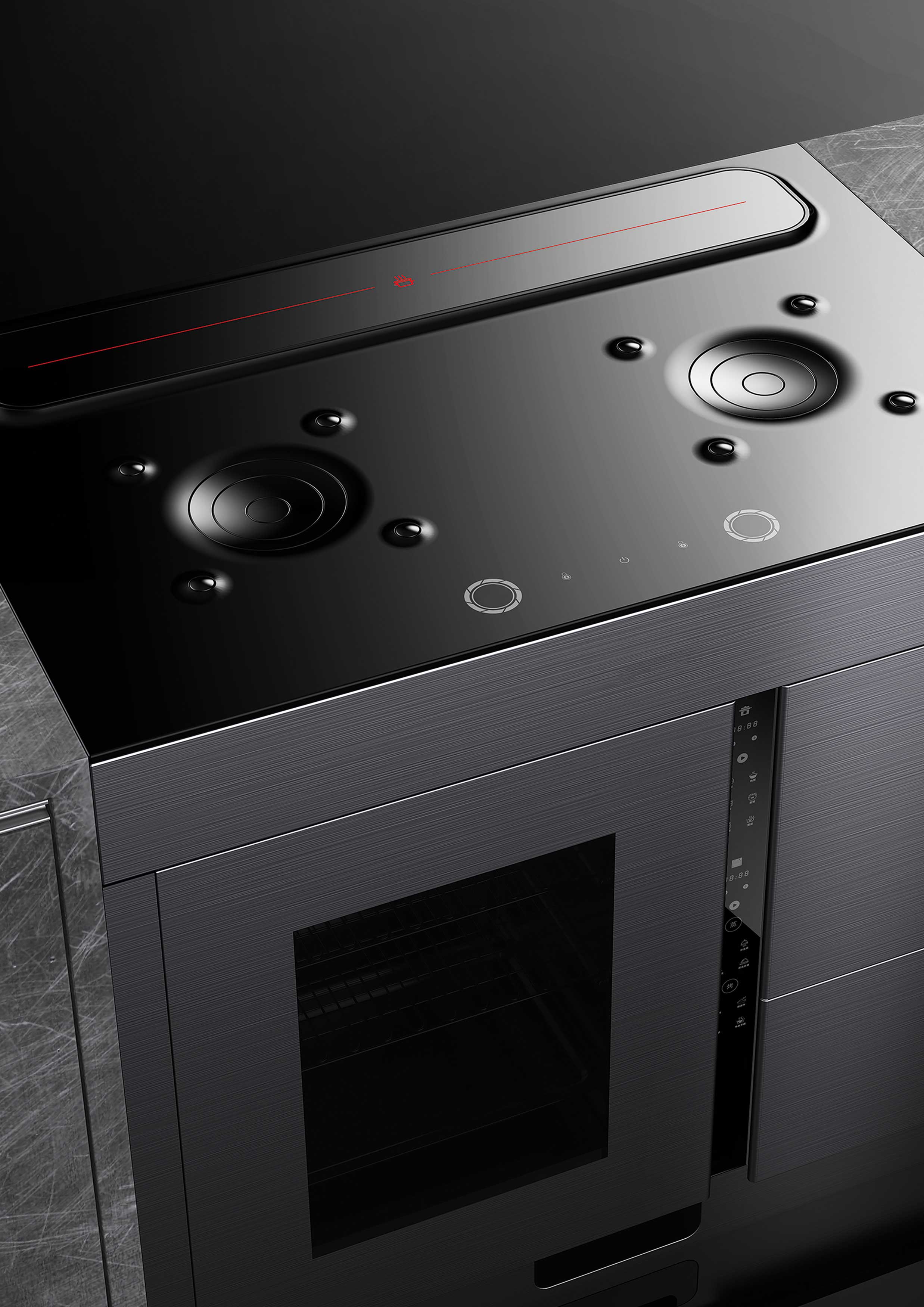 2020 red dot design concept award，intelligence，Stove system，