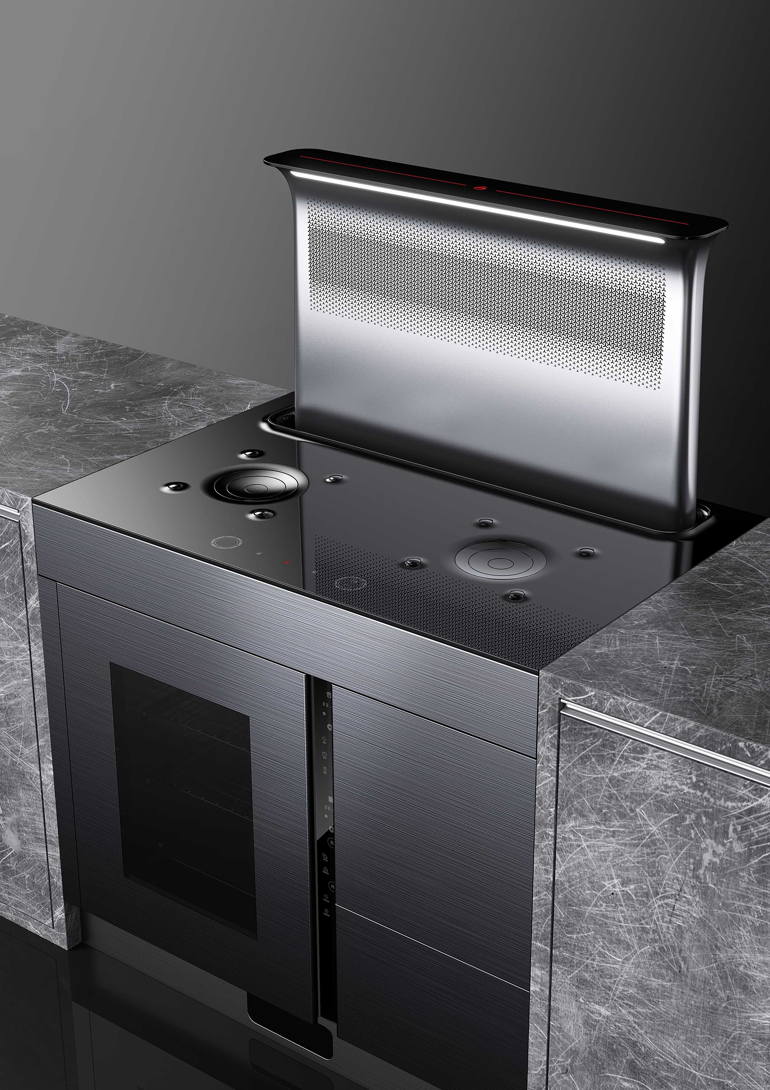 2020 red dot design concept award，intelligence，Stove system，