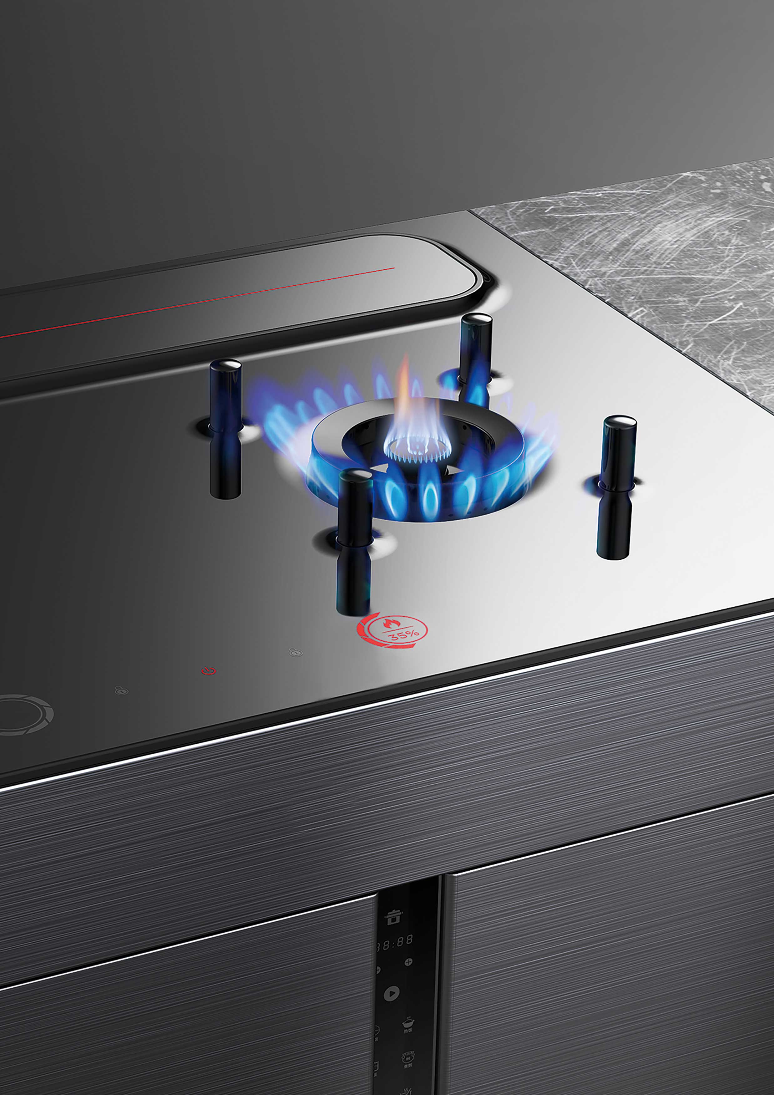 2020 red dot design concept award，intelligence，Stove system，