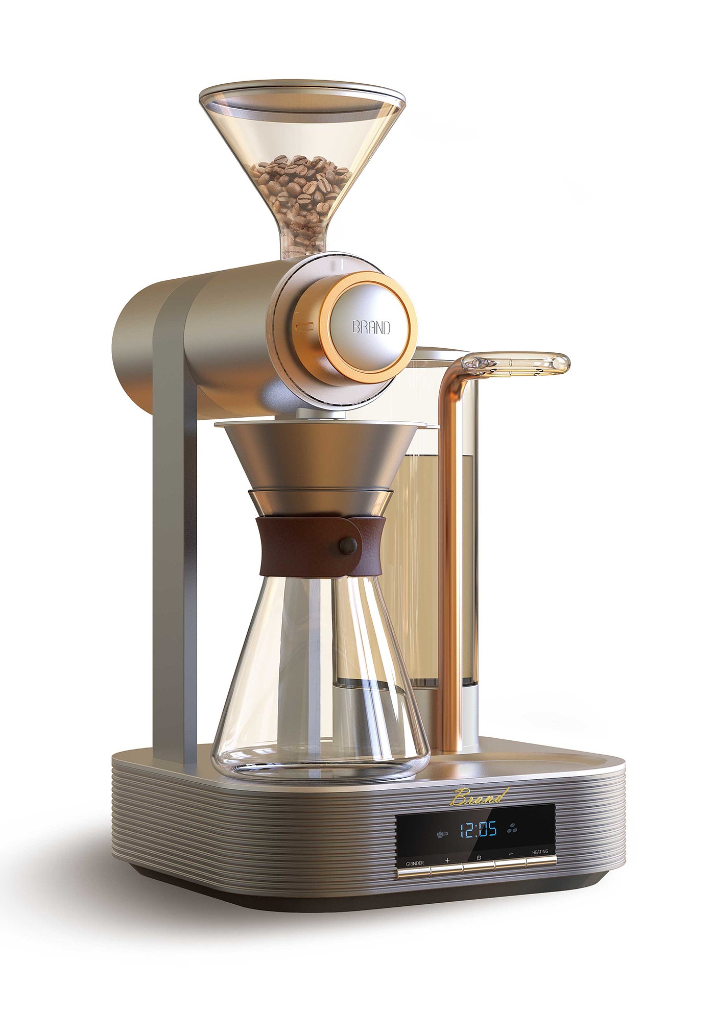 2020 red dot design concept award，Coffee machine，Automatic brewing，