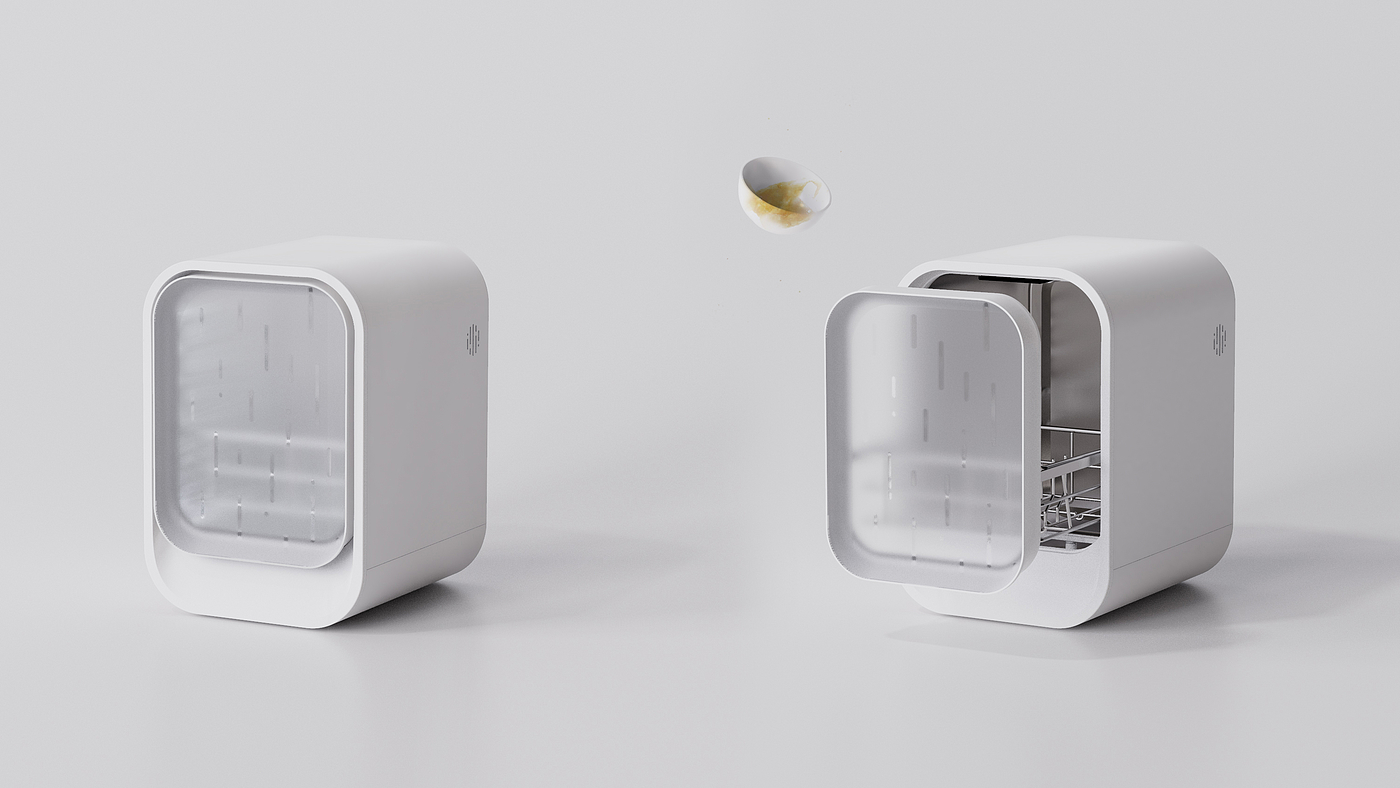 product design，industrial design，sample reels，Keyshot rendering，dishwasher，
