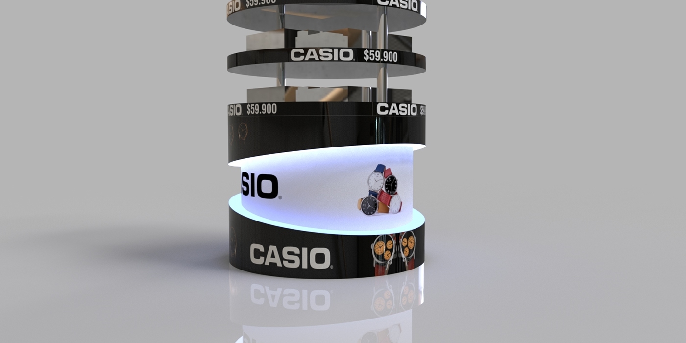 originality，Product display cabinet，cylindrical，