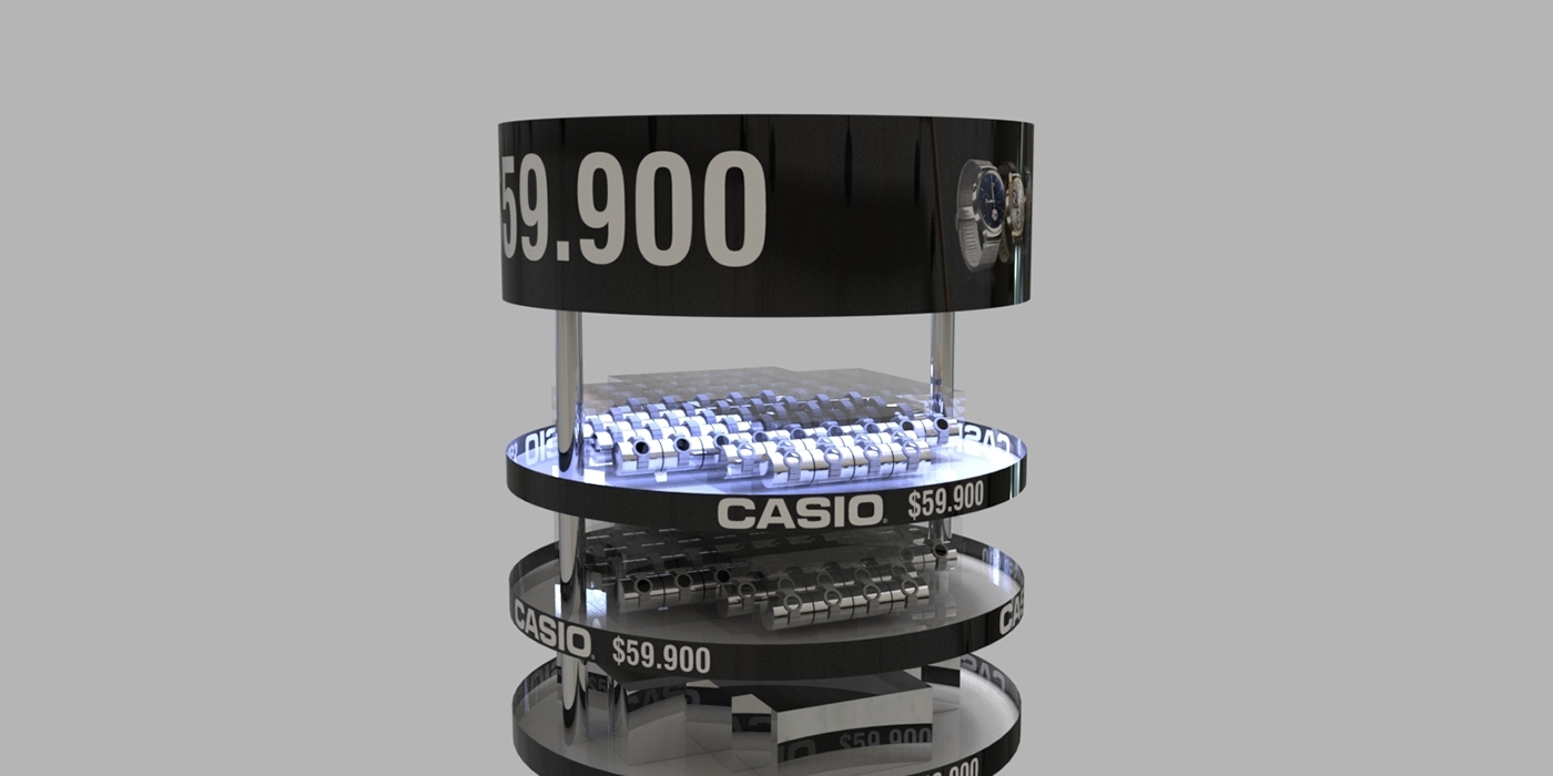 originality，Product display cabinet，cylindrical，