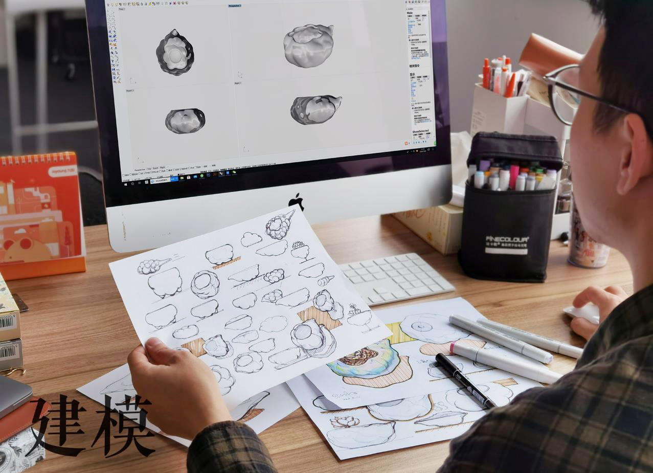 Cultural creation，Flowerpot，Floral apparatus，cloud，Junior Designer，Potted plants，