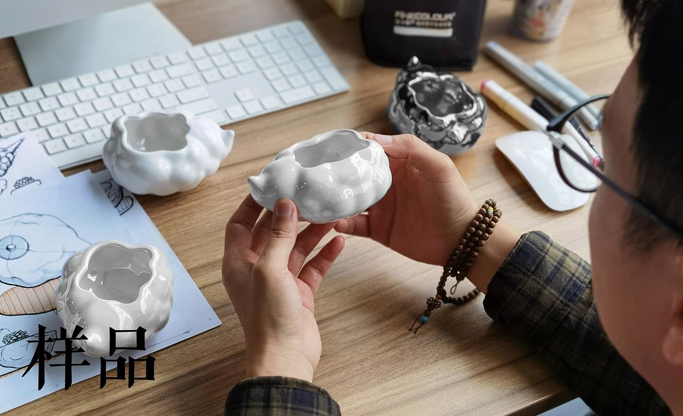 Cultural creation，Flowerpot，Floral apparatus，cloud，Junior Designer，Potted plants，