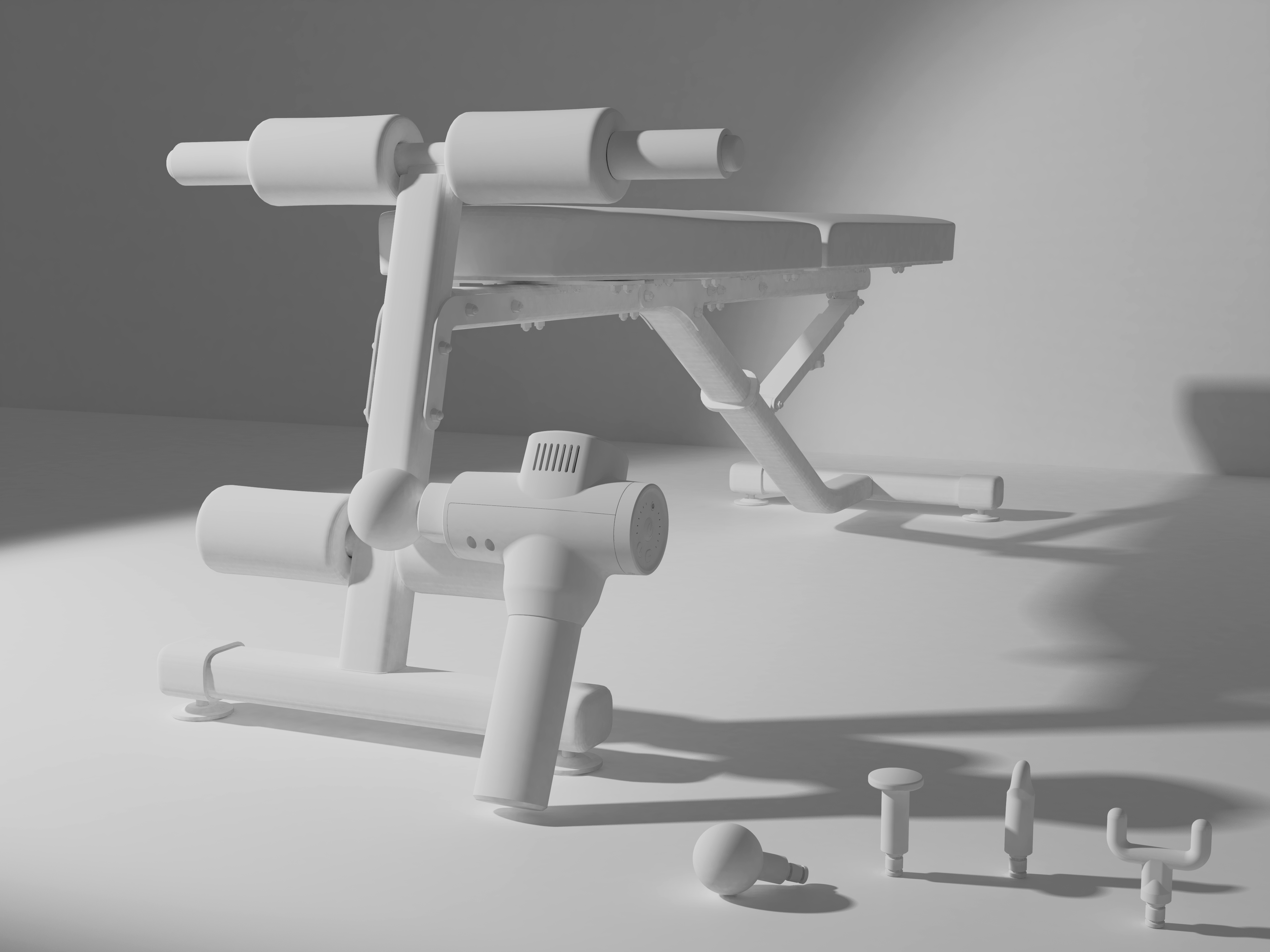 study，practice，Fascia gun，Render，