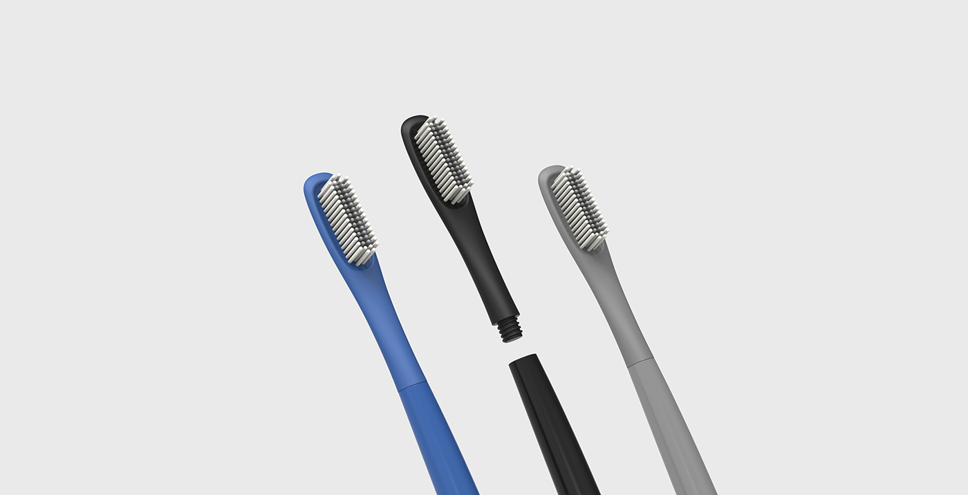 magnetic force，Replaceable，toothbrush，wash supplies，industrial design，