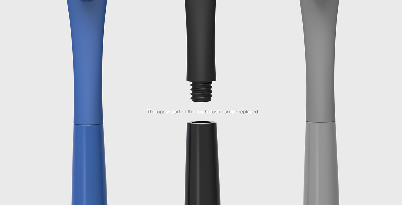 magnetic force，Replaceable，toothbrush，wash supplies，industrial design，