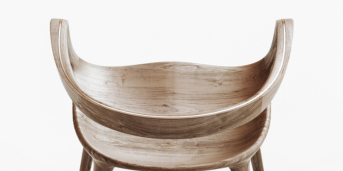 圆角设计，木质桌椅，天然材料，木质家具，平滑，舒适，