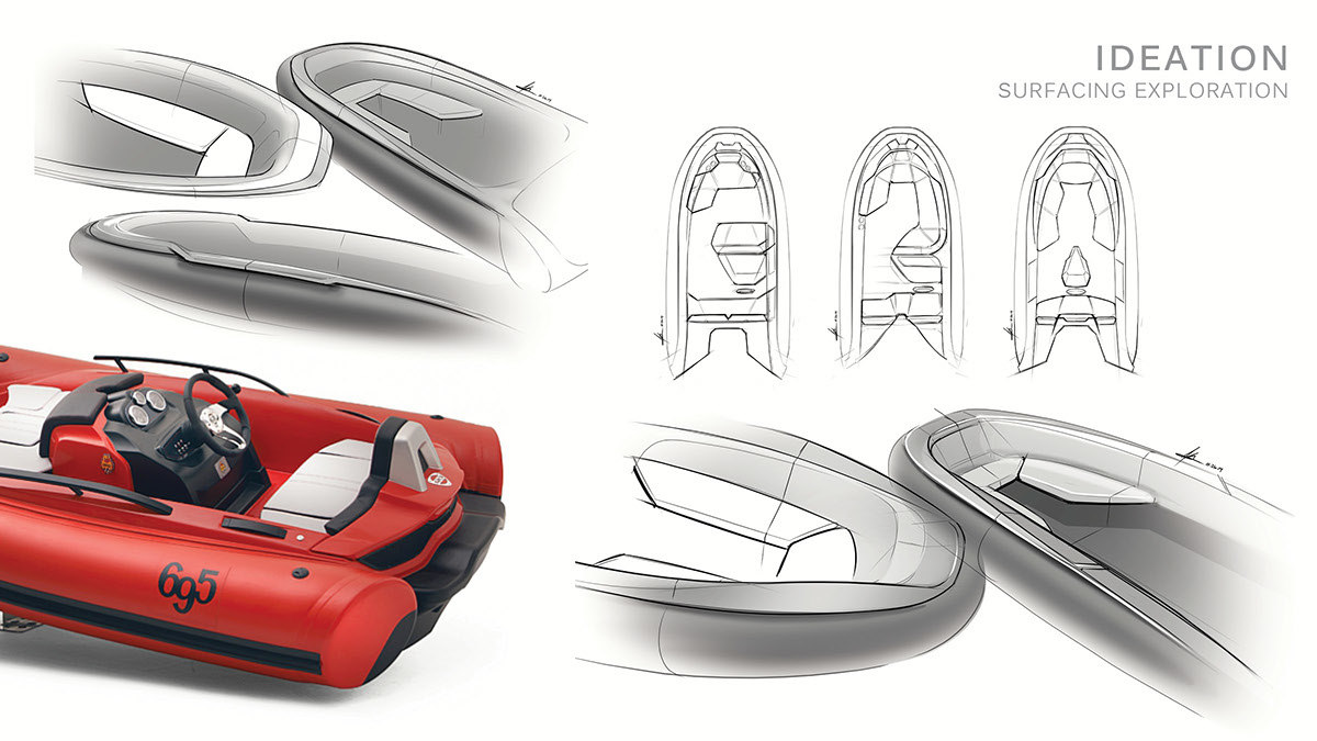 Speedboat，Interior design，shape，