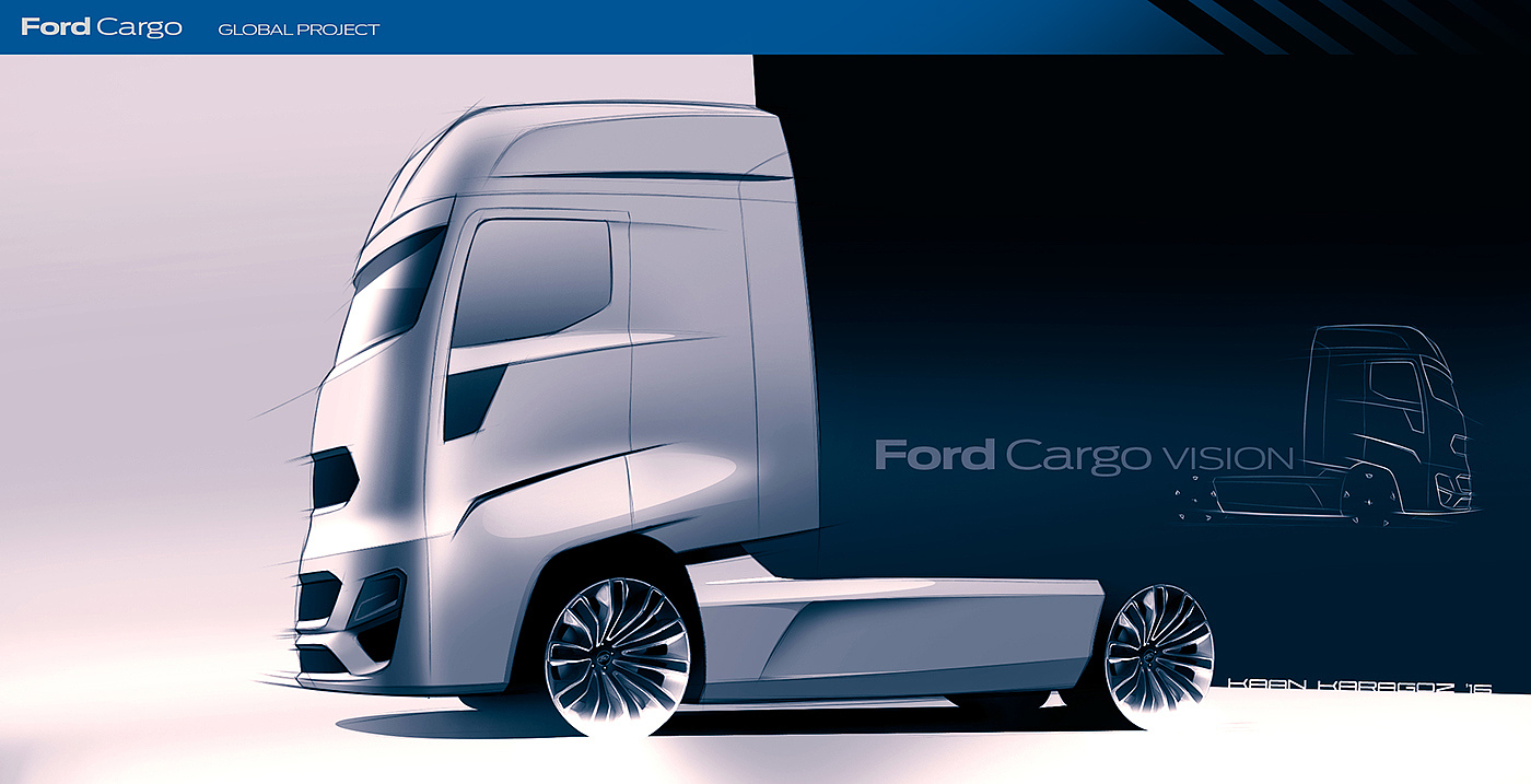 Ford truck，Visual design，Shape design，