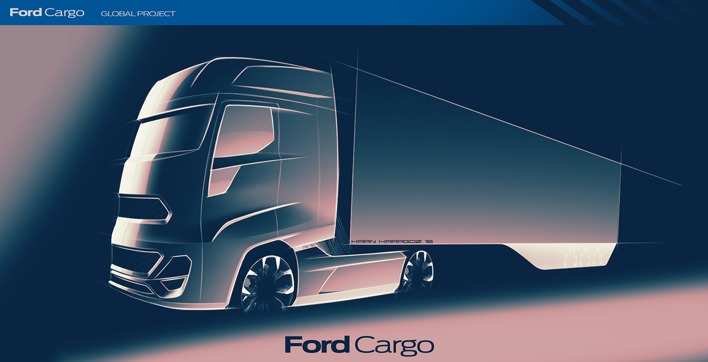 Ford truck，Visual design，Shape design，