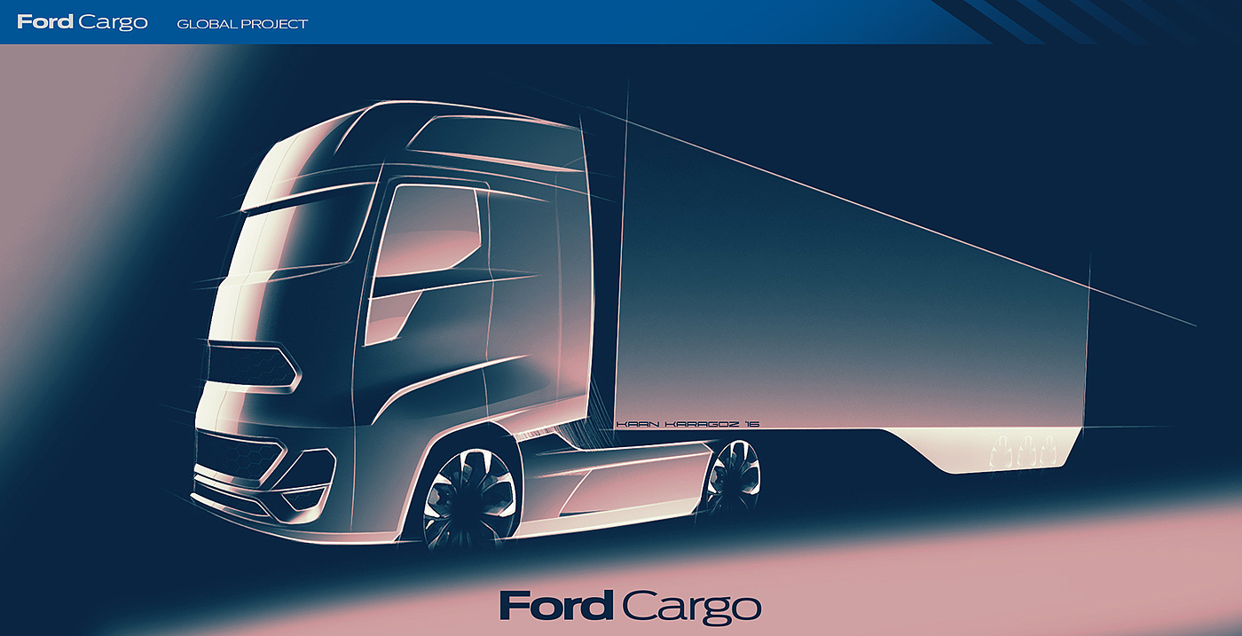 Ford truck，Visual design，Shape design，