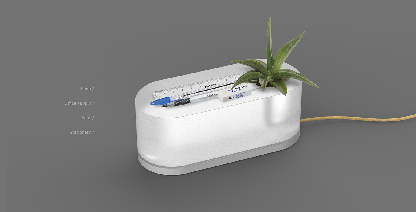 Natural breath，multi-function，cloud point，Desk lamp，Office Supplies，Desktop plants，