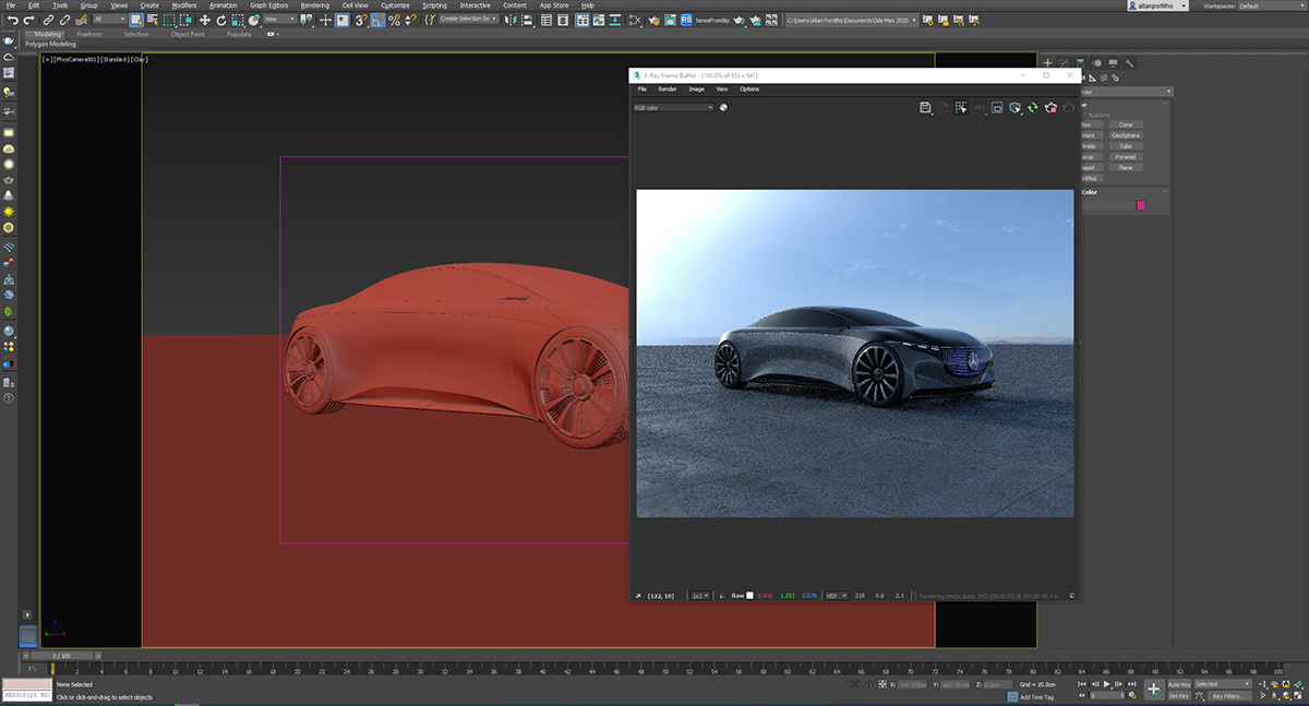 Mercedes Vision EQS，Automobile design，conceptual design，