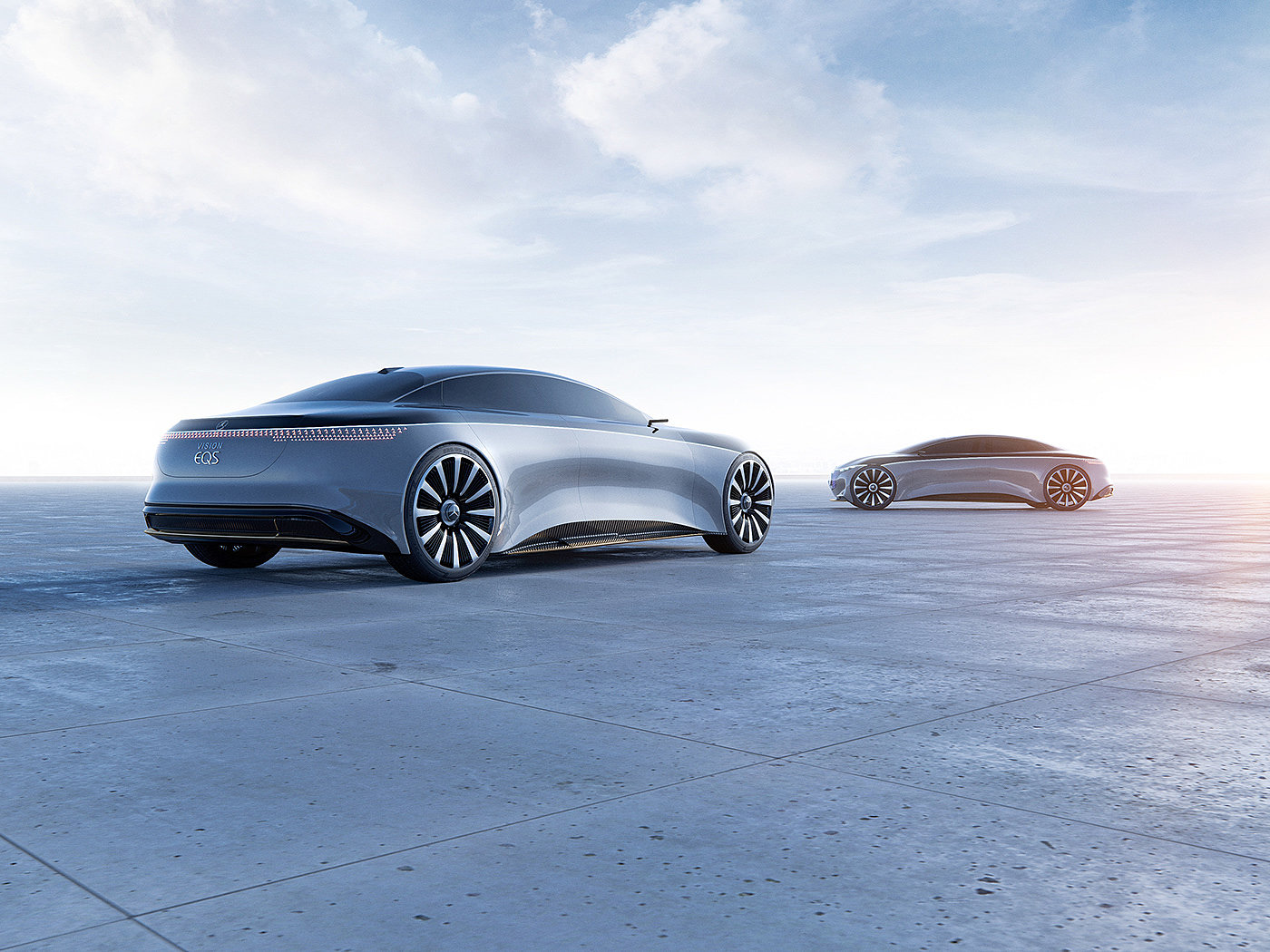 Mercedes Vision EQS，Automobile design，conceptual design，