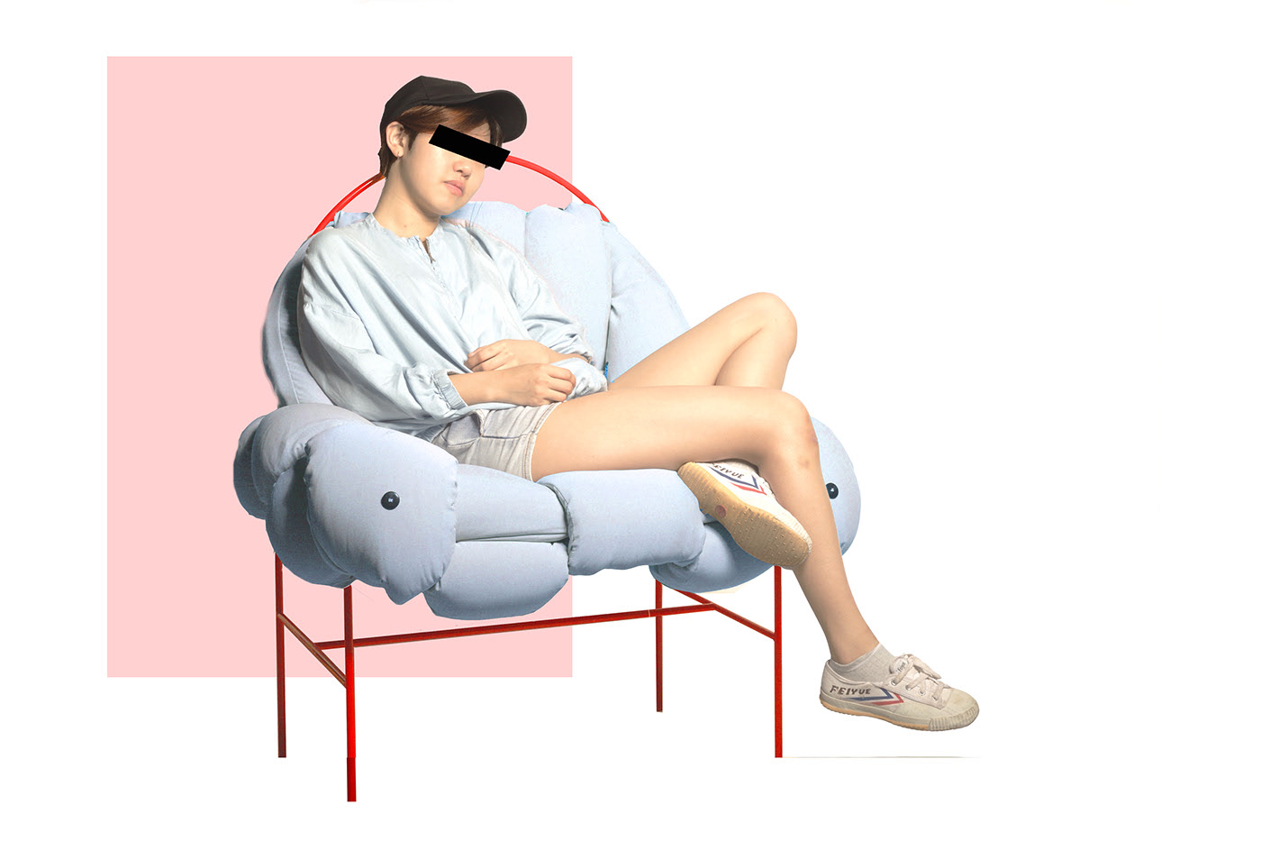 chair，pillow，Steel pipe，