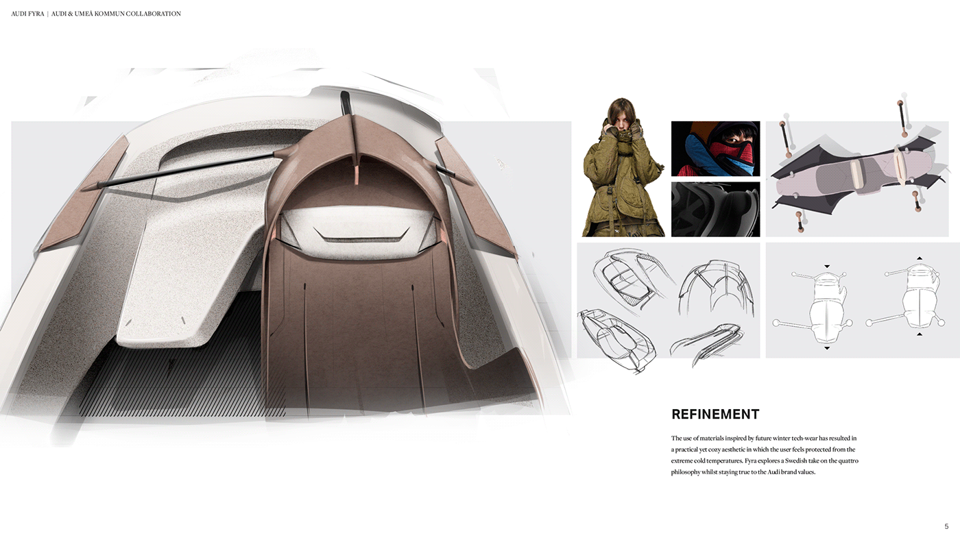 AUDI FOUR，Sled boat，conceptual design，