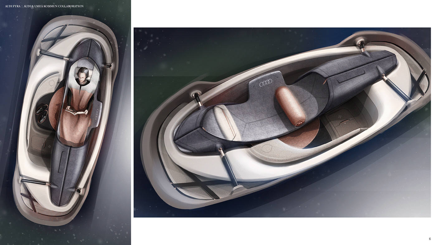 AUDI FOUR，Sled boat，conceptual design，