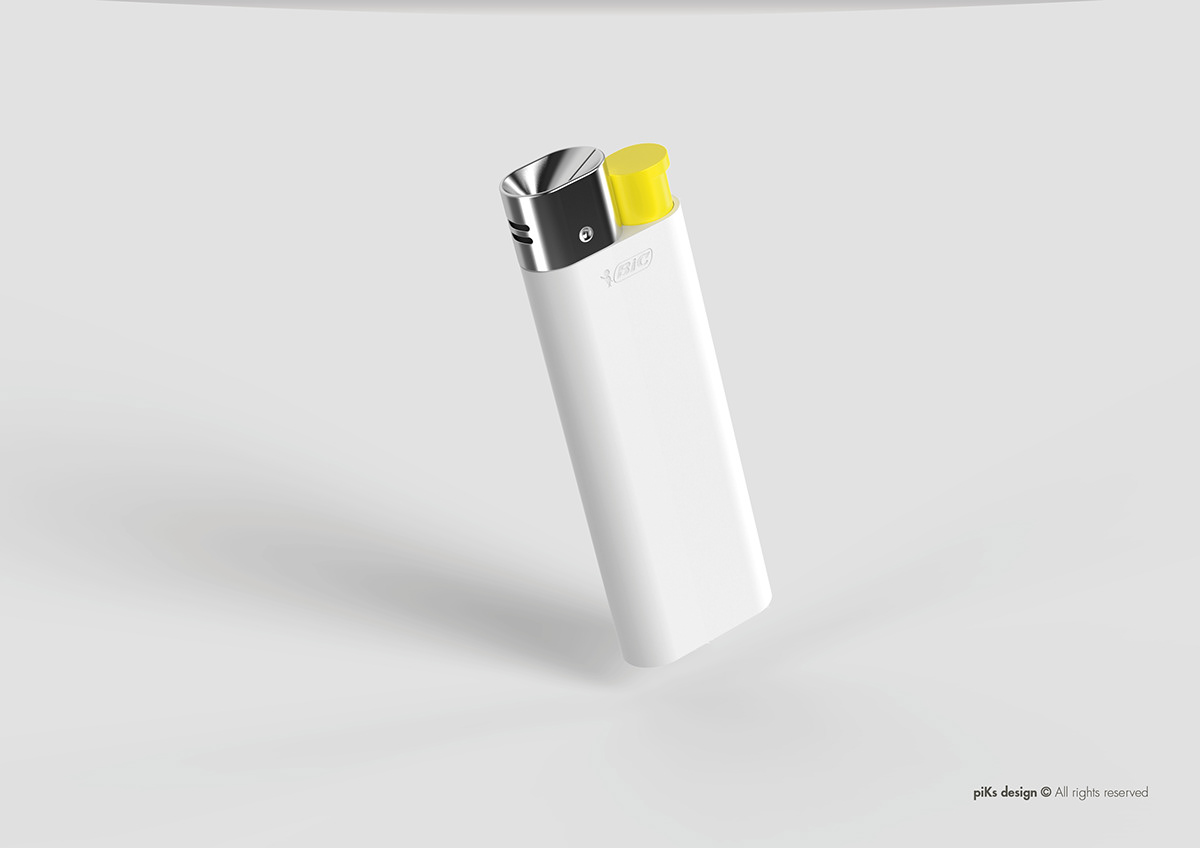 BIC，lighter，black，