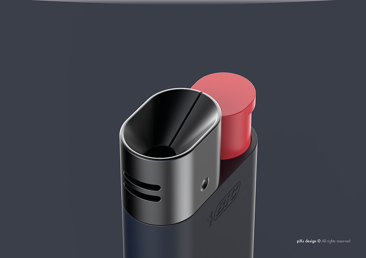 BIC，lighter，black，